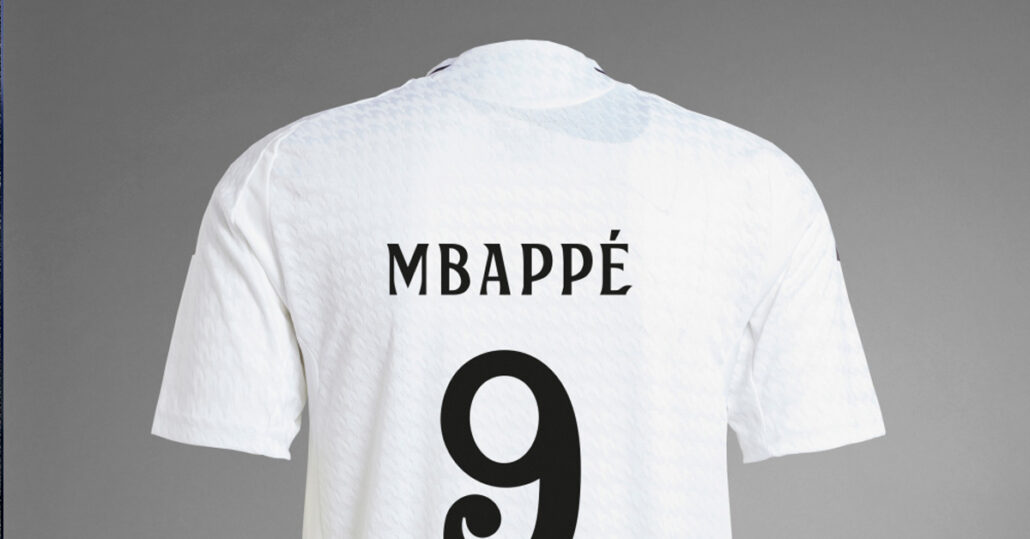 Kylian Mbappé Real Madrid Fodboldtrøje