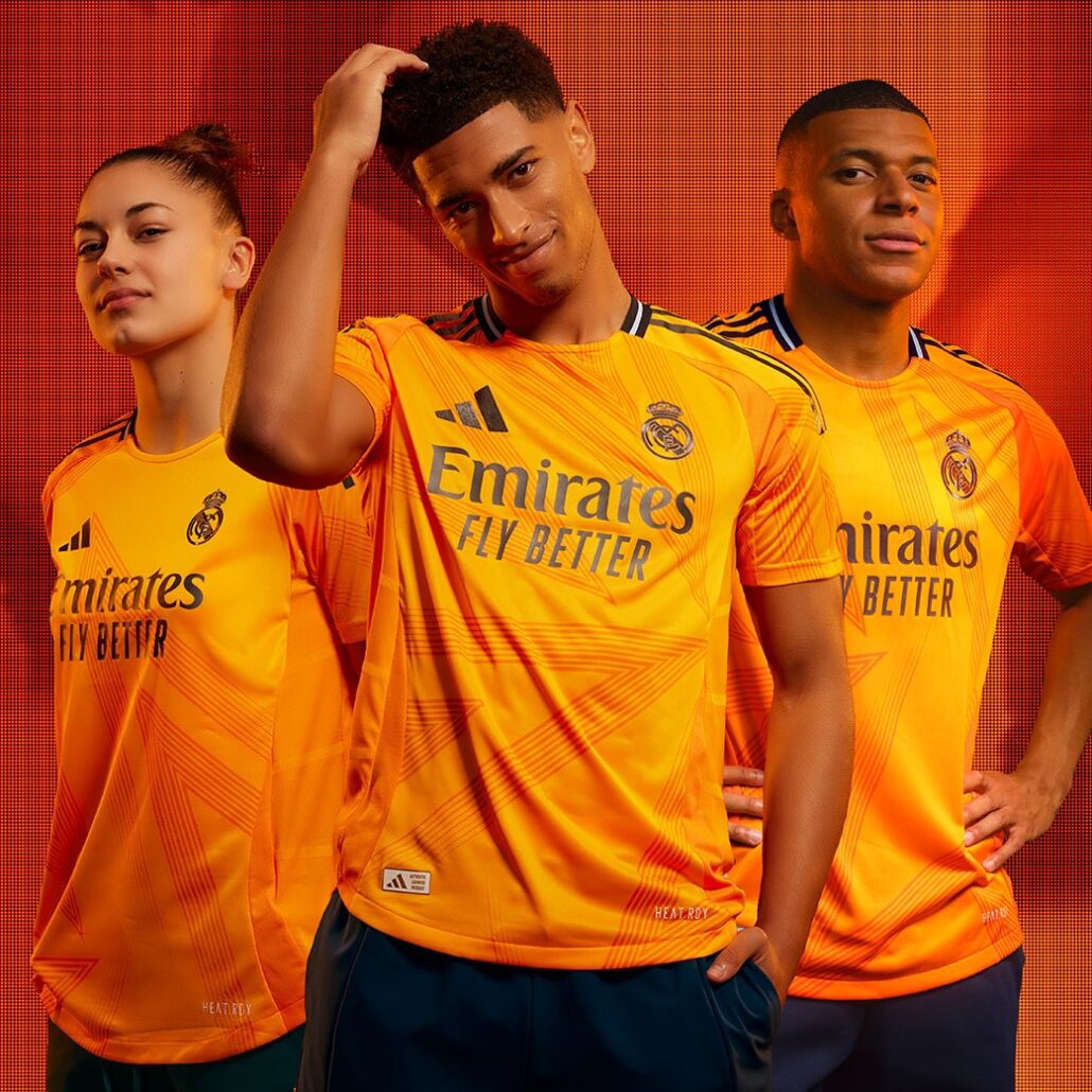 Orange Mbappé Real Madrid Udebanetrøje