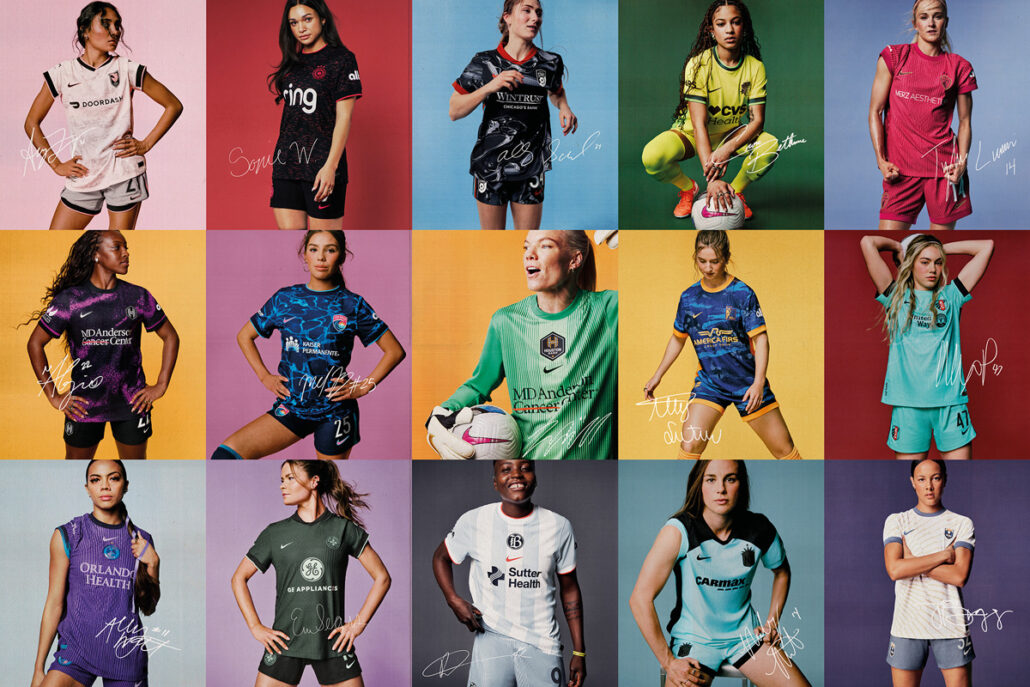 Oversigt over NWSL Udebanetrøjer 2025 – 14 unikke designs skabt af Nike.